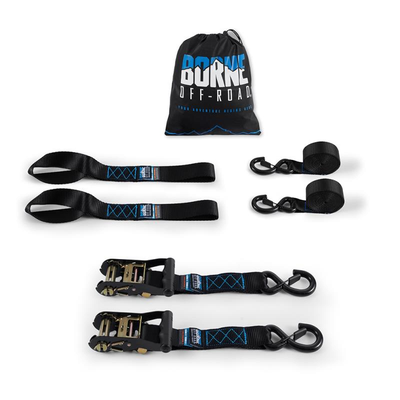 Heavy-Duty Ratchet Tie-Down Kit (2-pack)