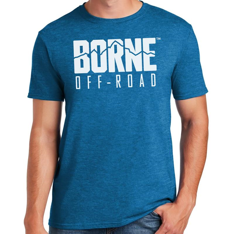 Borne Off-road Signature Logo T-Shirt, Blue | Mishimoto