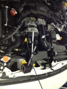 Mishimoto prototype induction hose installed 