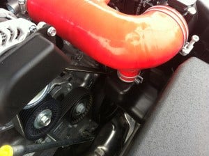 Mishimoto BRZ/FR-S induction hose fully installed with resonator 