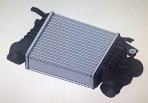 Stock intercooler rendering