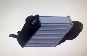 Stock intercooler rendering