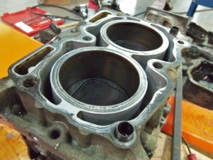 WRX engine cylinder bore 