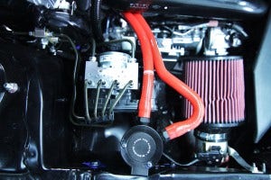 PCV catch can fully installed