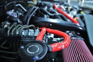 PCV catch can fully installed