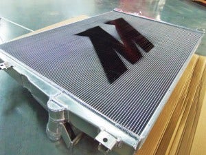 Mishimoto 6.7L Powerstroke prototype radiator 