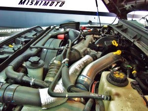 6.7L Powerstroke test vehicle engine bay 