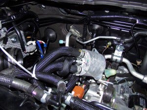 WRX stock liquid-to-liquid CVT cooler 