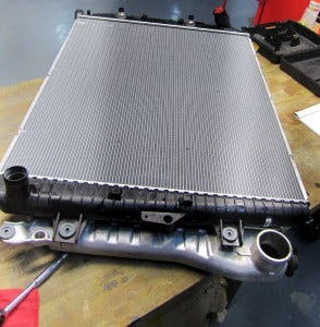 Factory radiator and intercooler assembly 