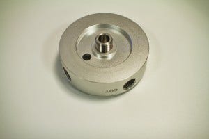 CNC-machined coolant filter housing 