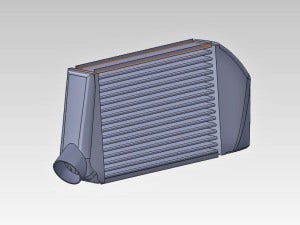 Stock intercooler 3D model 