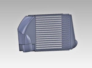 Stock intercooler 3D model 