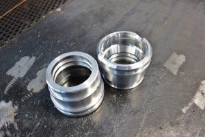 Mishimoto CNC-machined quick-disconnect prototypes 