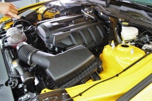 EcoBoost Mustang stock intake system 