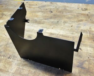 Final prototype of intake box 