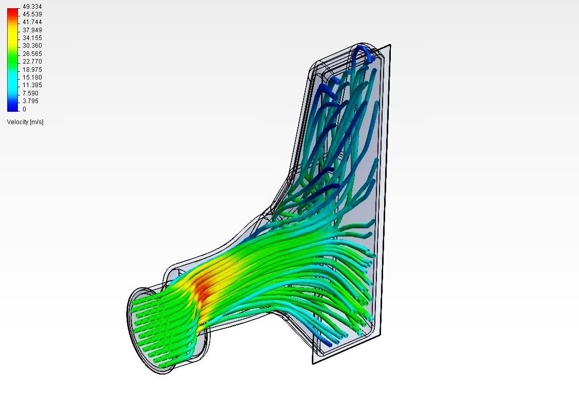 Intercooler CFD analysis example 