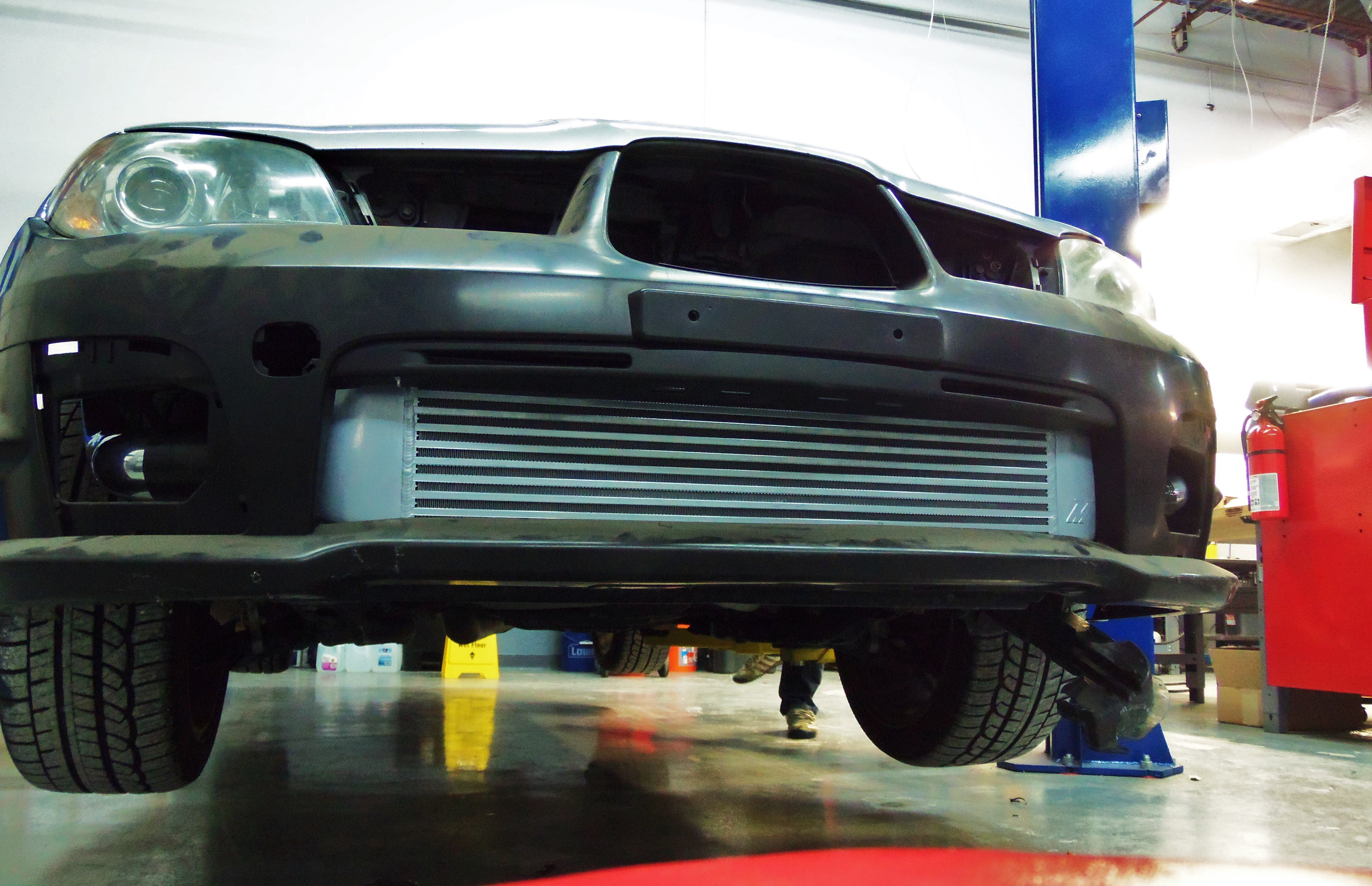 Intercooler core location