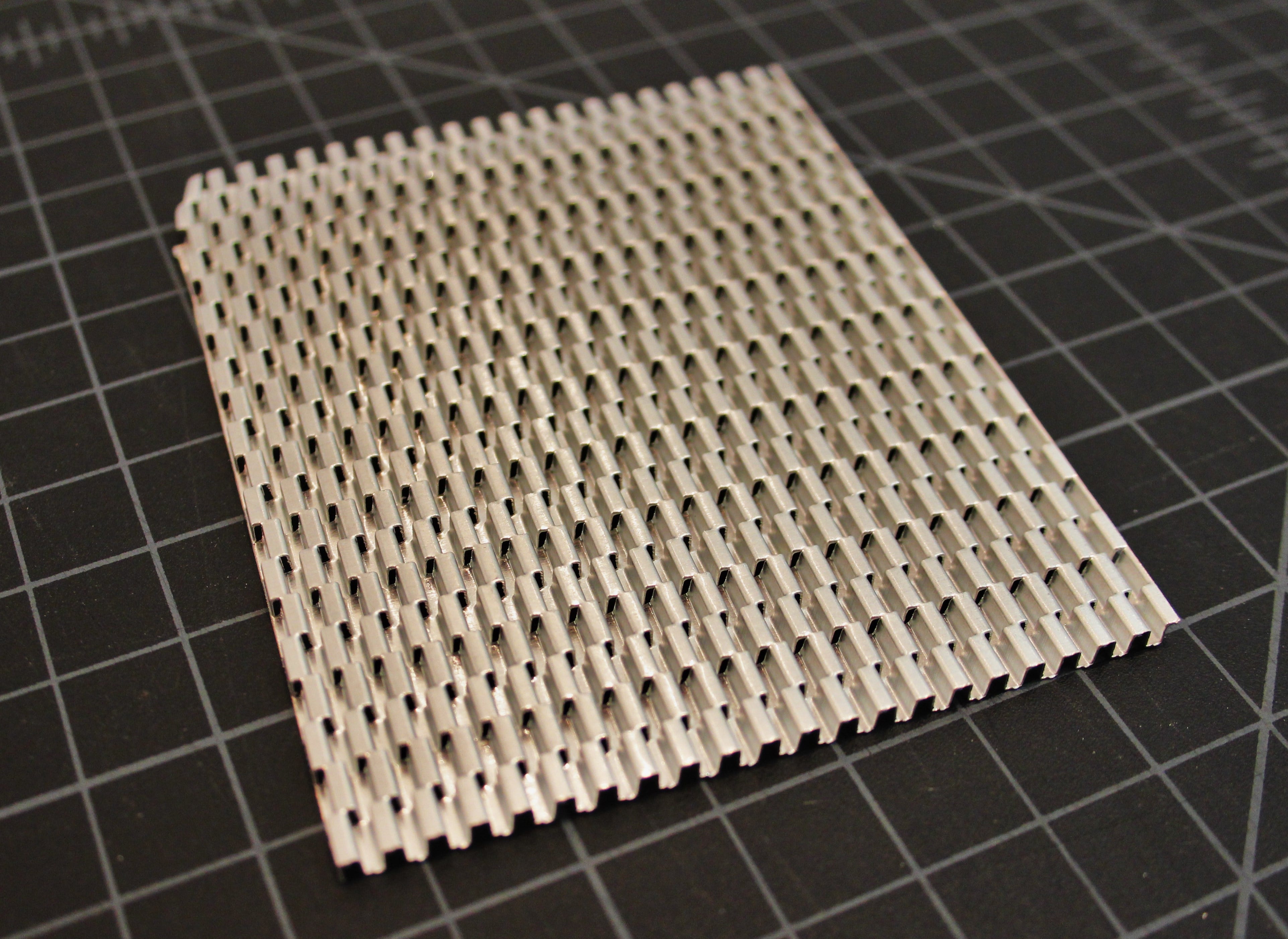 Offset fin sample