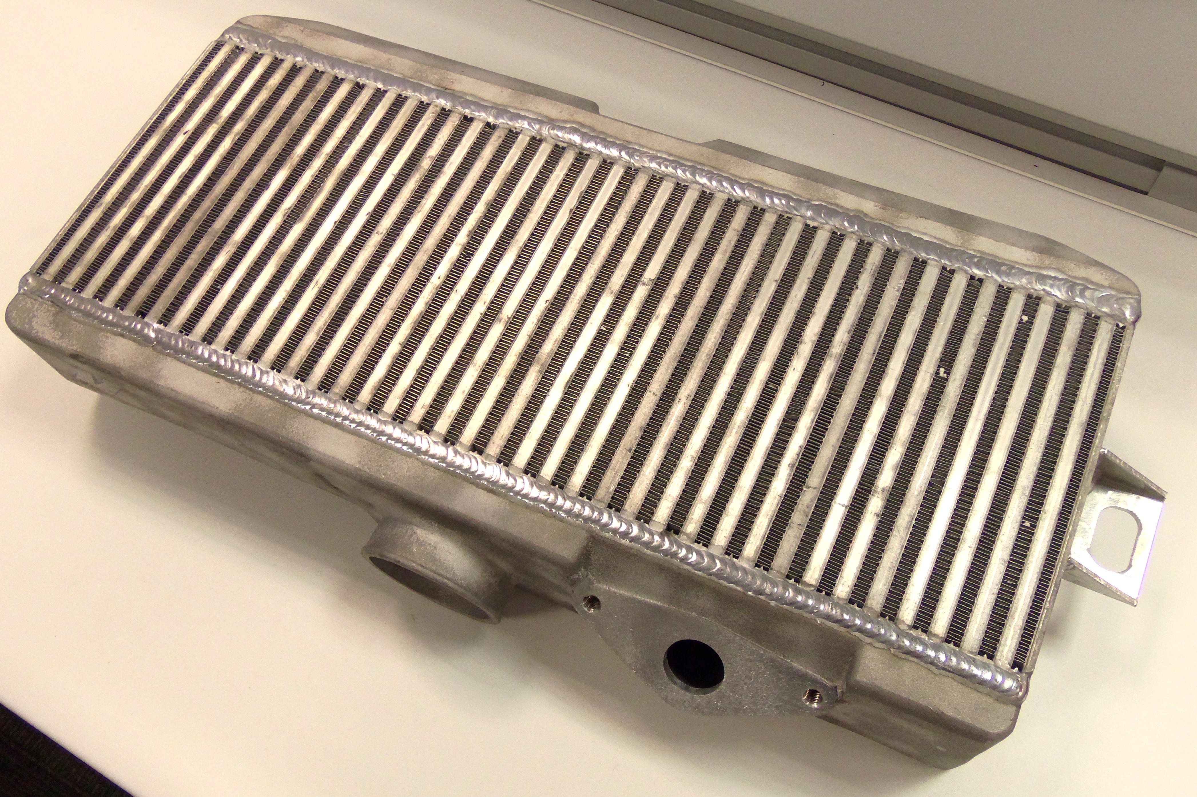 Raw aluminum intercooler