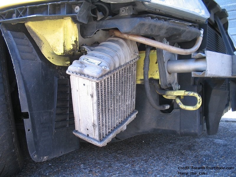 Side-mount intercooler example 