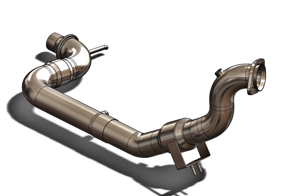 Unleashing The EcoBoost. Downpipe Development, Part 2: 3D Printing and Initial Prototype