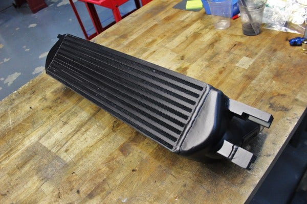 Painted Mishimoto 2015 Mustang EcoBoost Intercooler 