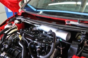 Prototype Ford Fiesta ST intake piping fabrication