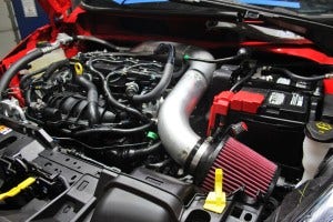 Prototype Fiesta ST parts installed