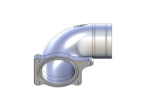 Mishimoto 6.0 Powerstroke intake elbow 3D model 