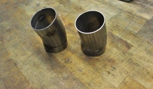Mustang EB exhaust tip fabrication 