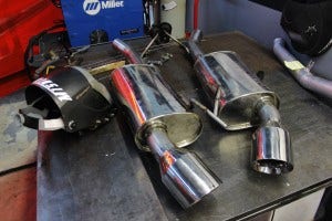 2015 Mustang EcoBoost exhaust tip welding 