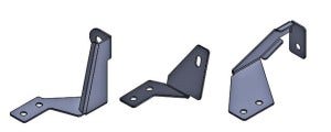 Final prototype GTO oil cooler brackets