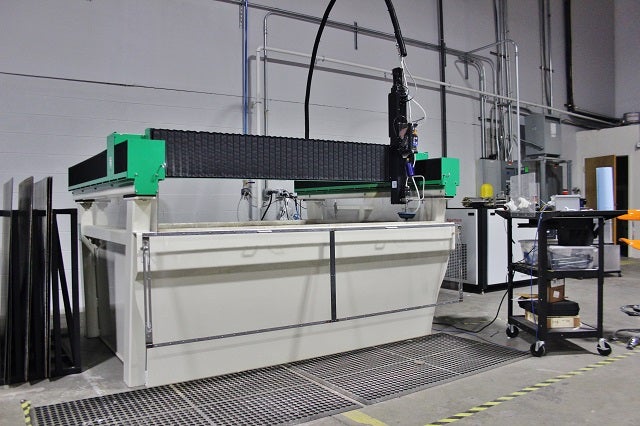 Waterjet cutting bay 
