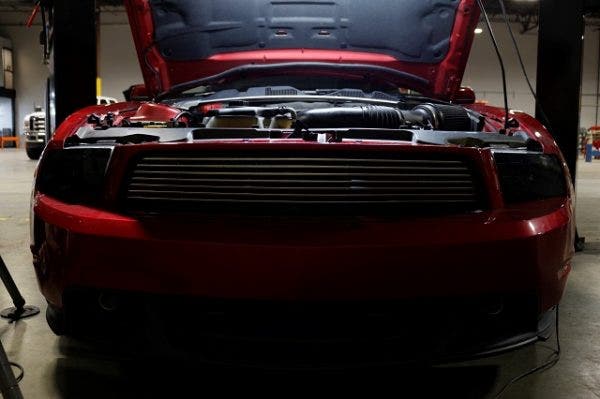 Our loaner 2011 Mustang GT sits very pretty with this paint color choice