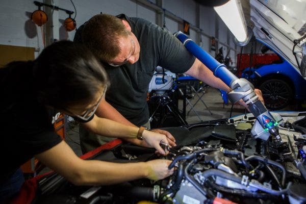 It was all hands on deck when our loaner CTR rolled into the shop.