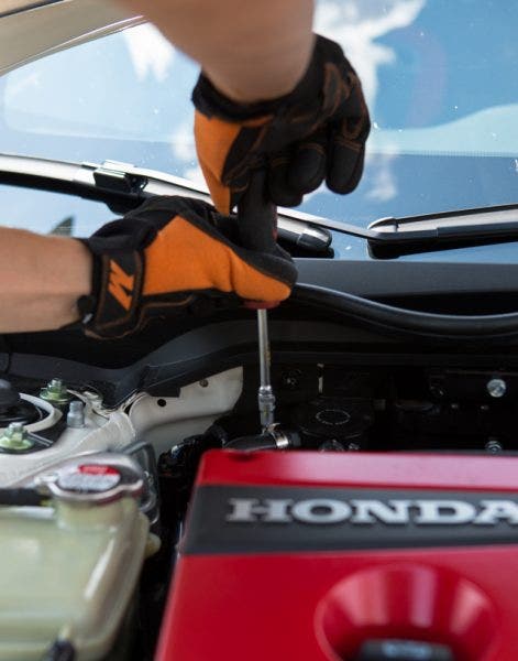 Our loaner didn't leave empty handed. We were able to have a catch can installed with prototype lines to run a 1000-mile test.