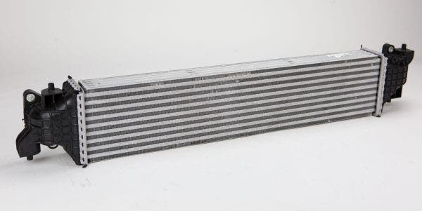 The similarities between this intercooler and the 1.5T are conspicuous. There are a few differences that make it better suited for the K20C1, however, the CTR intercooler features an additional 3 rows of fins to help with heat dissipation, and the end tank design has been altered to allow a more efficient flow of charged air through the core.