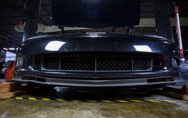 Whatever air can force its way into this singular grille is all that gets channeled into the cooling stack, and in some cases, the LS's throttle body as well.