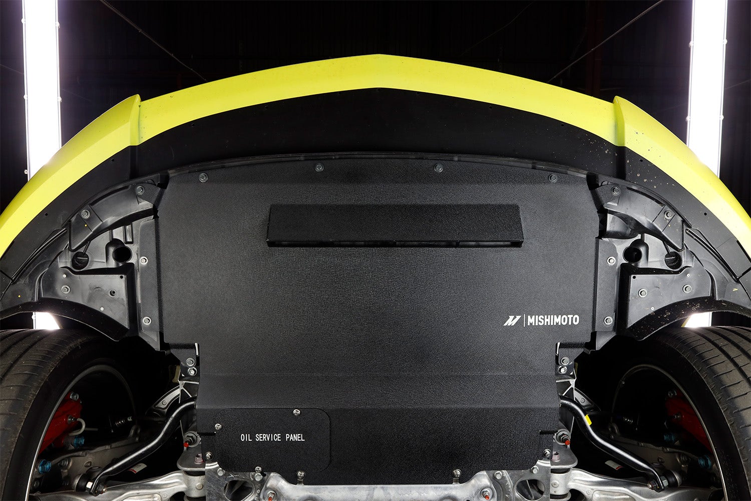 Mishimoto skid plate on a 2023 Nissan Z.