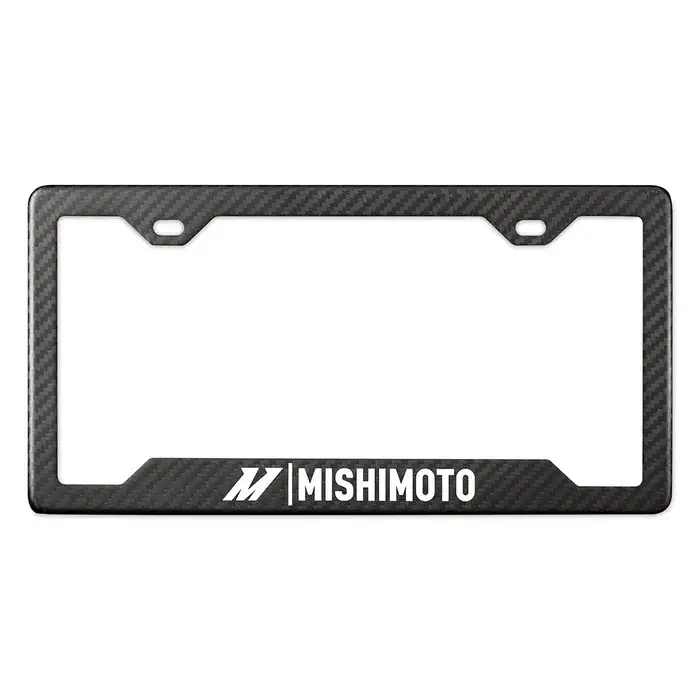 An image of a carbon fiber license plate.