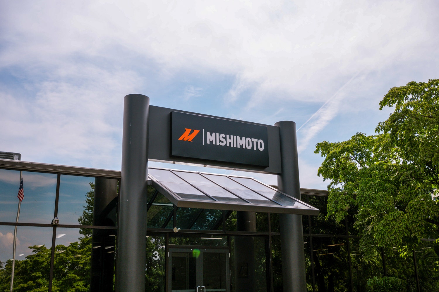 An image of the new Mishimoto headquarters, located in Garnet, Valley, PA.